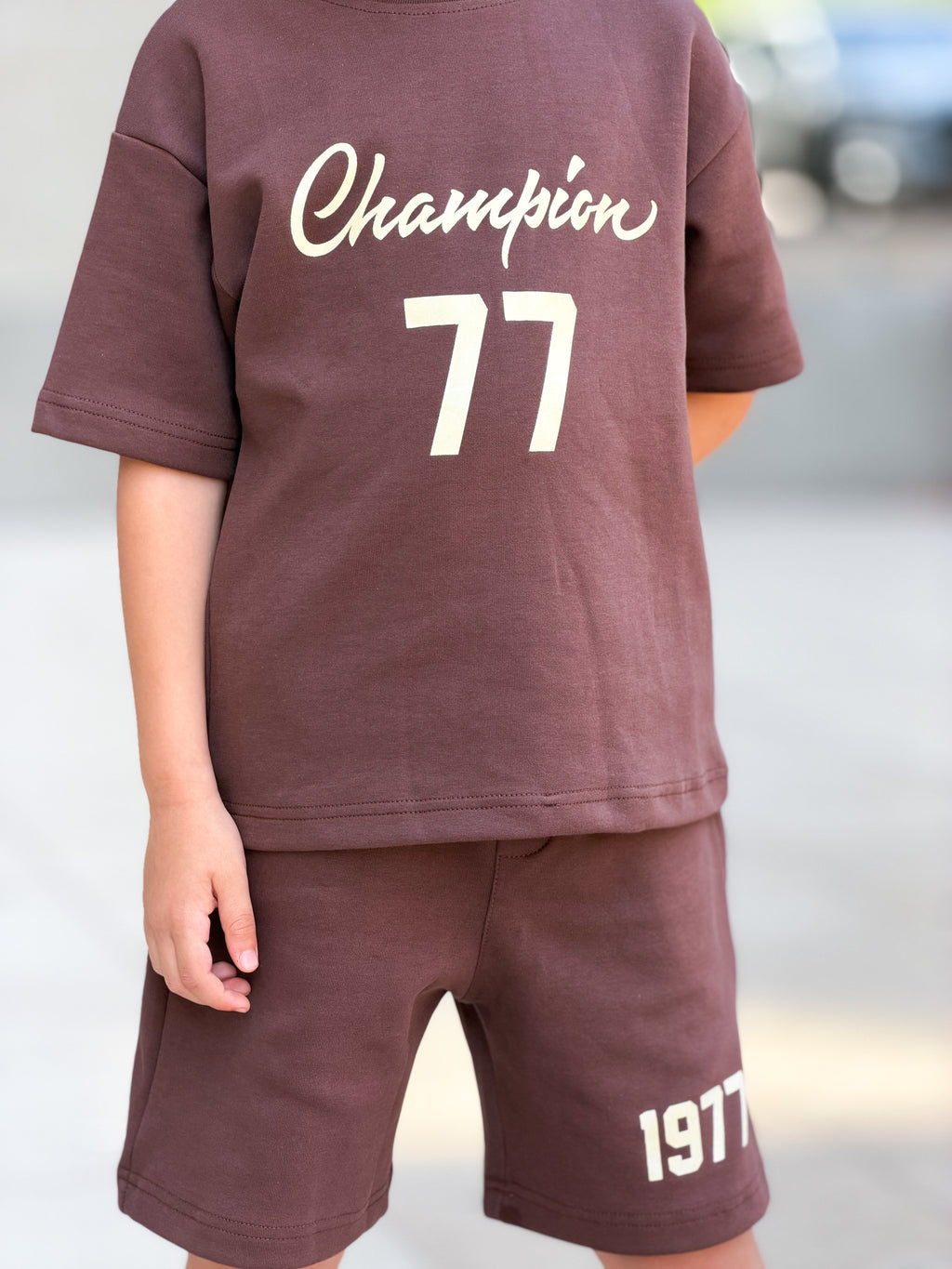 Champion 77 Cotton Set - Mocha kids cotton set