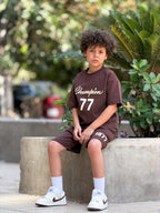 Champion 77 Cotton Set - Mocha kids cotton set