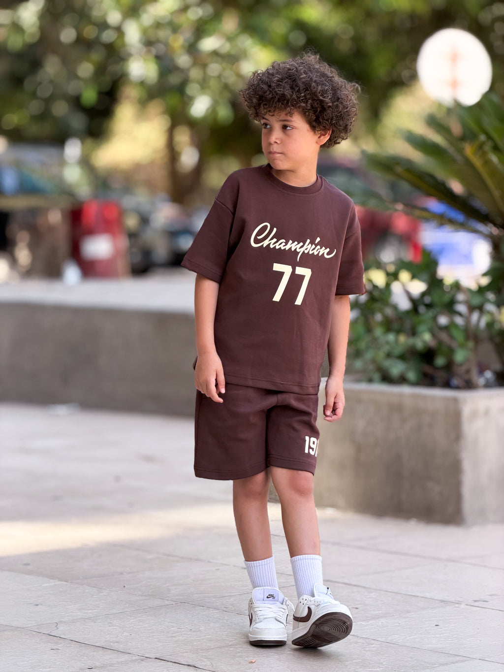 Champion 77 Cotton Set - Mocha kids cotton set