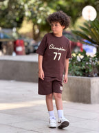 Champion 77 Cotton Set - Mocha kids cotton set