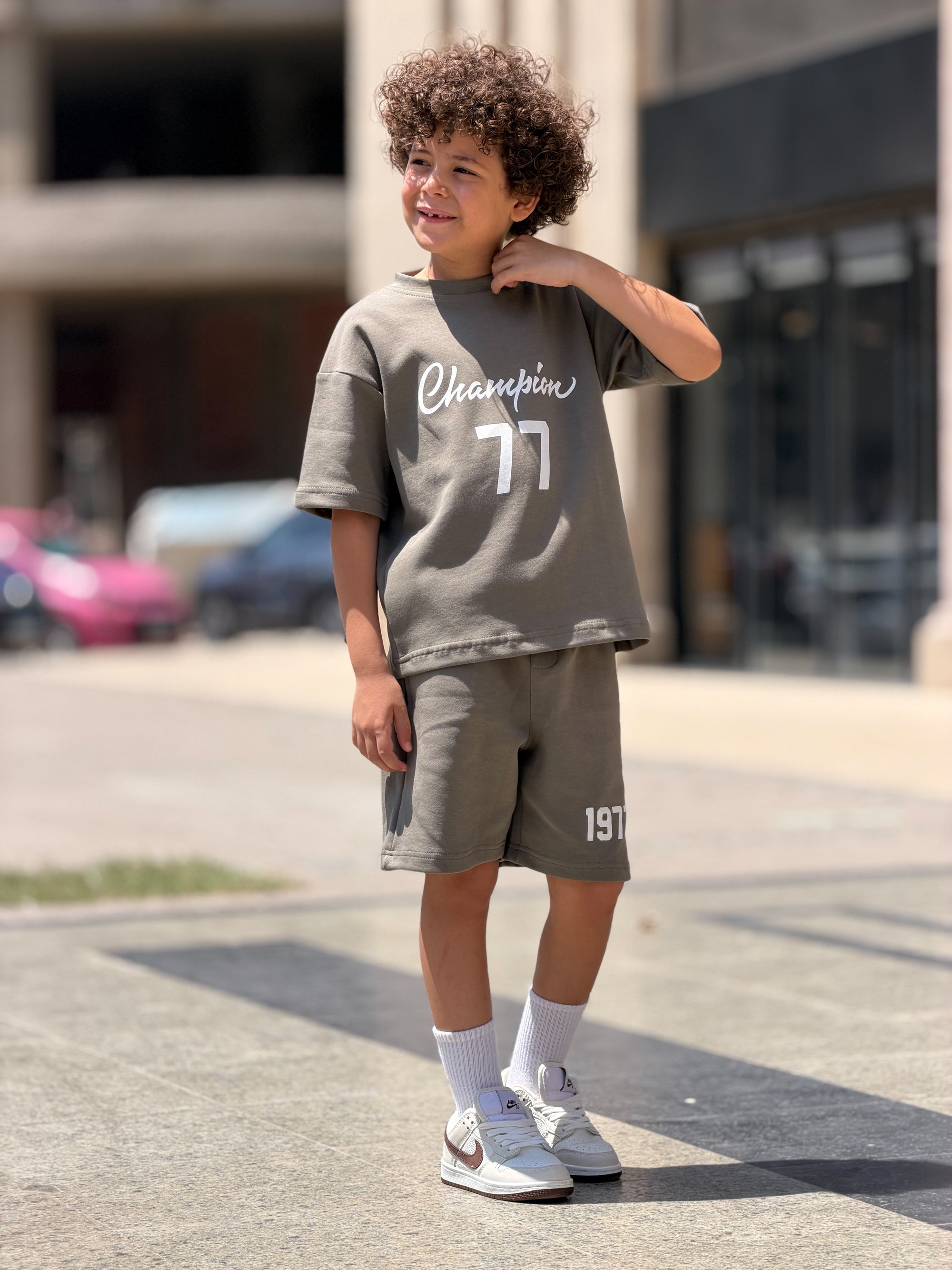 Champion 77 Cotton Set - Smoke kids cotton set