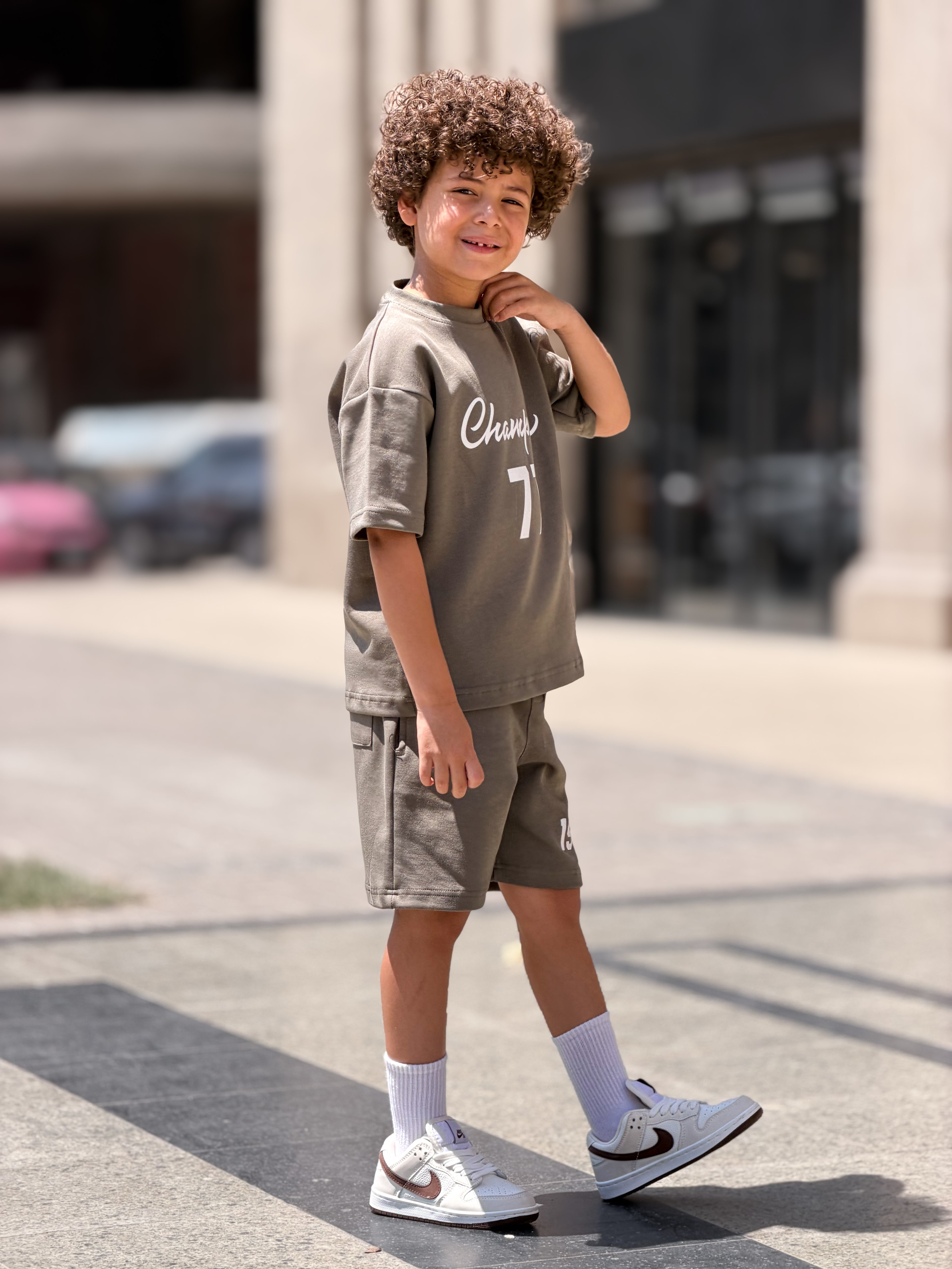 Champion 77 Cotton Set - Smoke kids cotton set