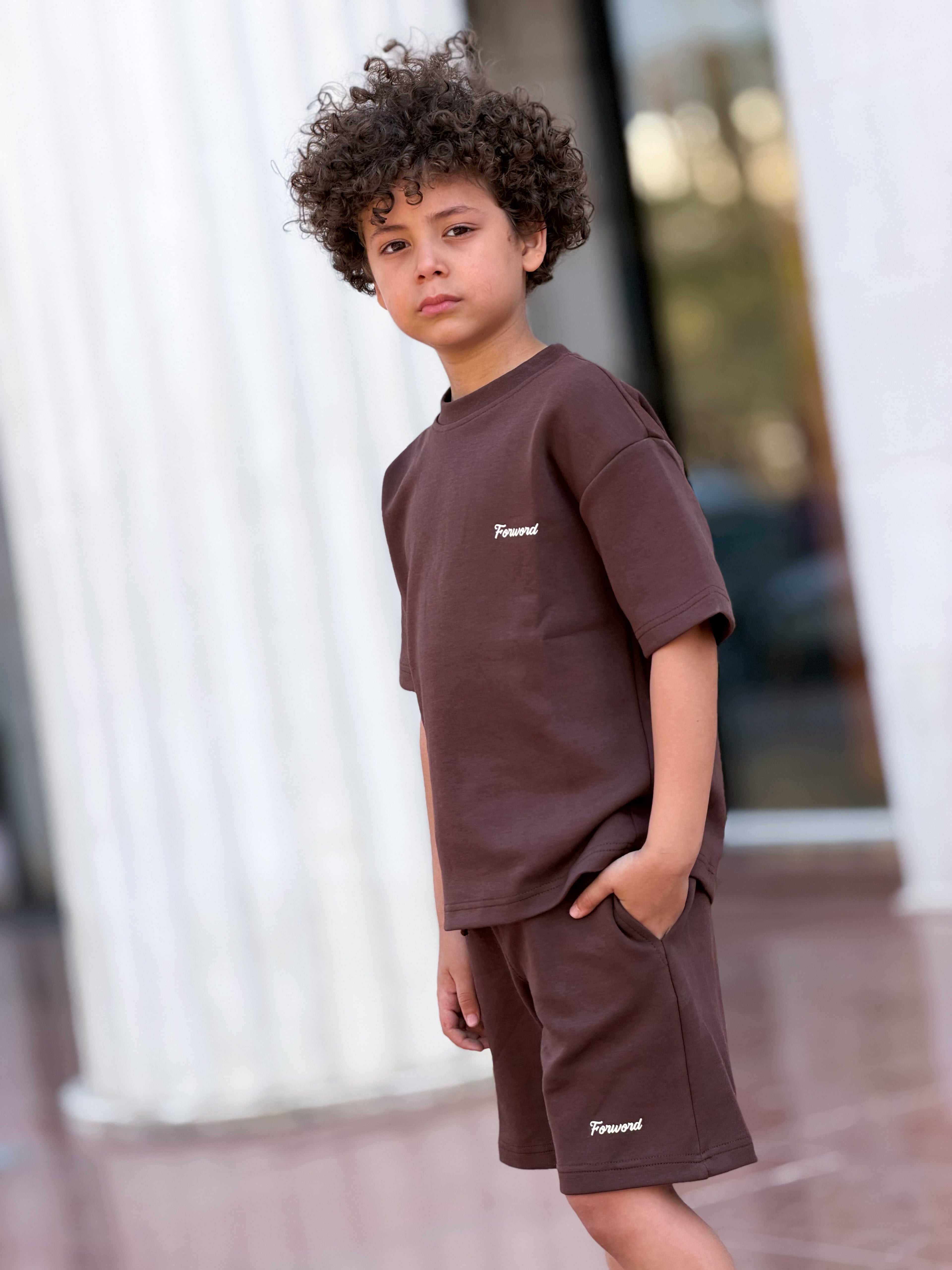 Forward Cotton Set - Mocha kids cotton set