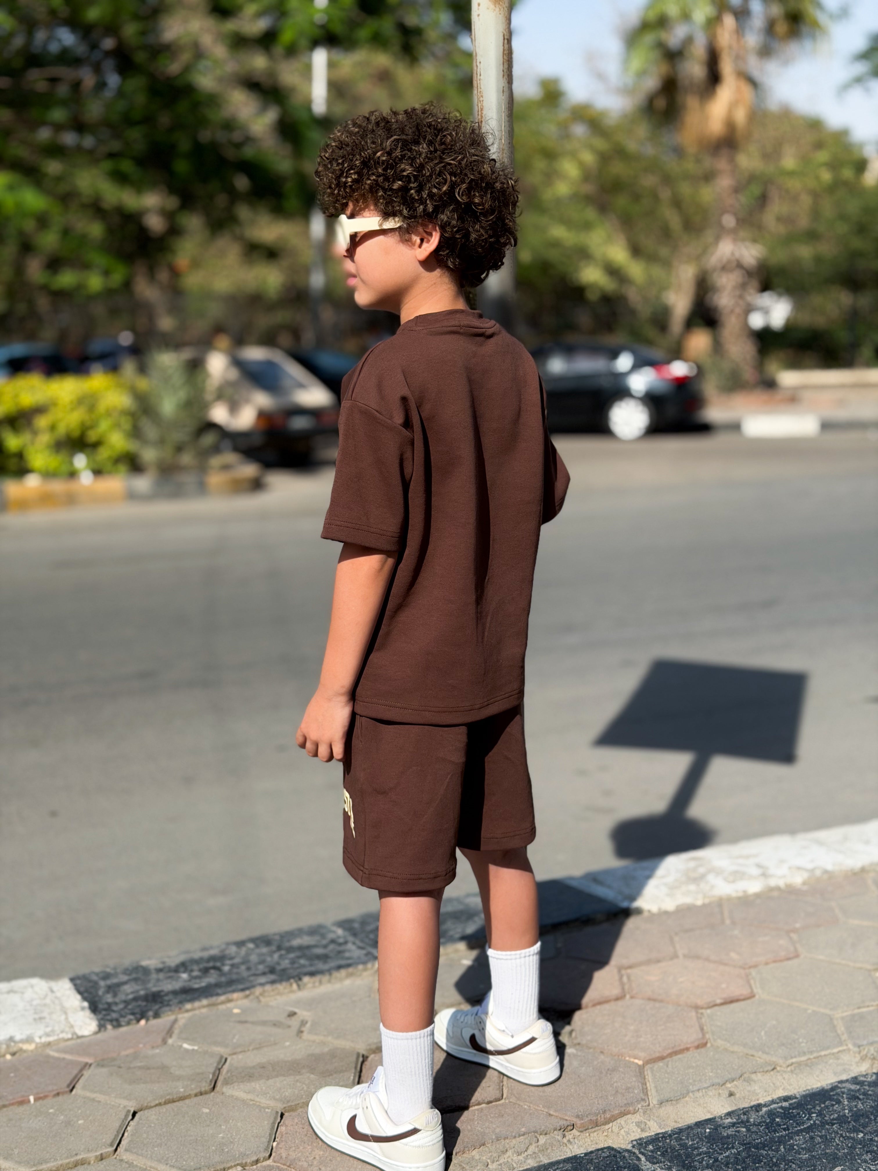 Illinois Cotton Set - Mocha kids cotton set