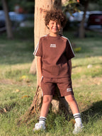 Mini Oaks Signature Set - Mocha kids cotton set