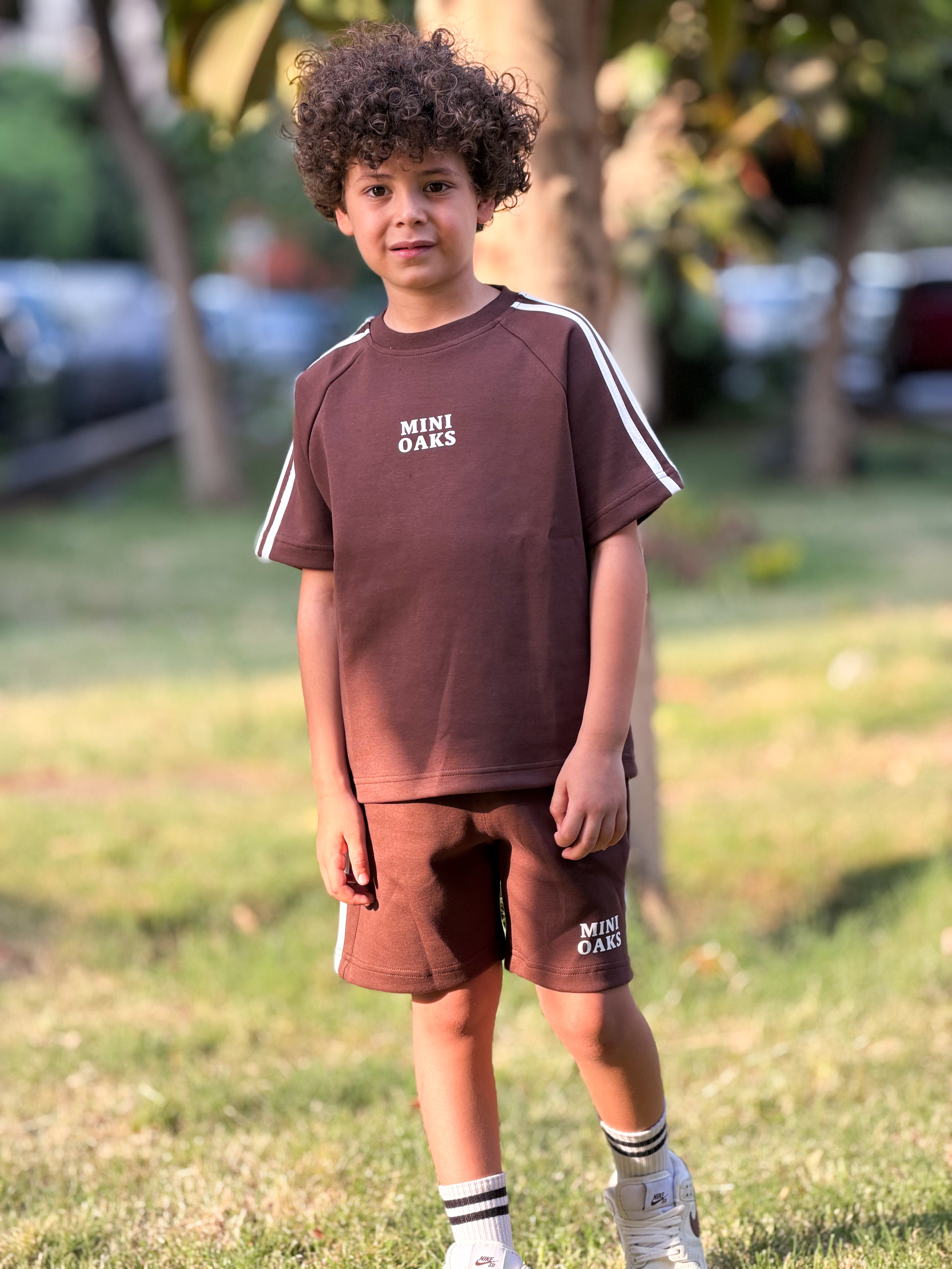 Mini Oaks Signature Set - Mocha kids cotton set