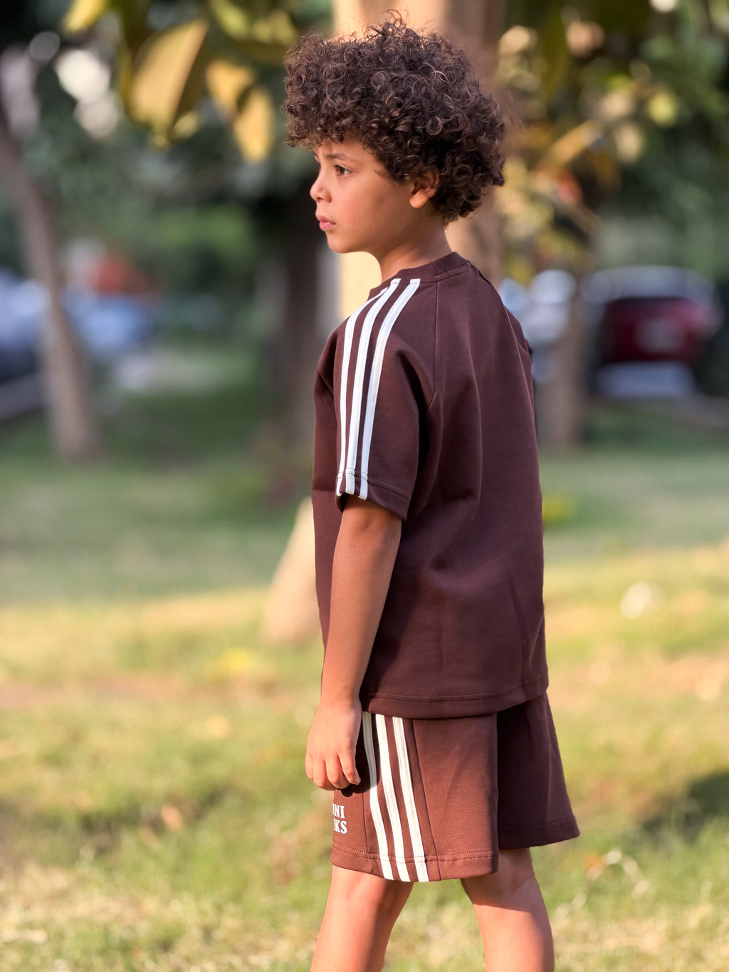 Mini Oaks Signature Set - Mocha kids cotton set