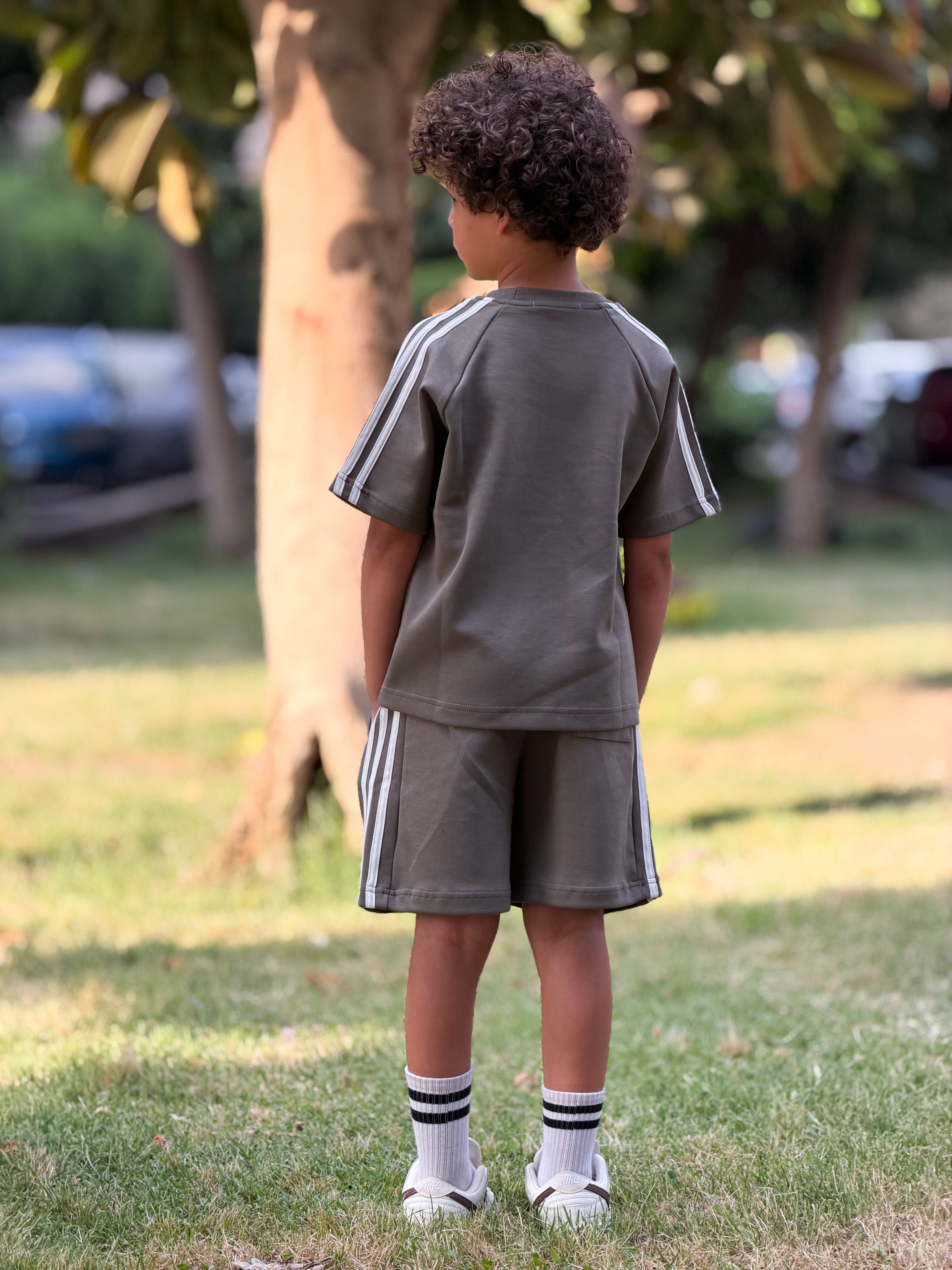 Mini Oaks Signature Set - Smoke kids cotton set